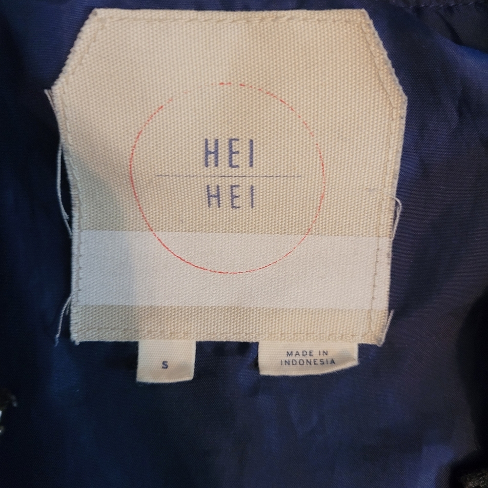 Hei Hei for Anthropologie| “Juneworthy” Navy Blue Bomber jacket - Picture 4 of 6